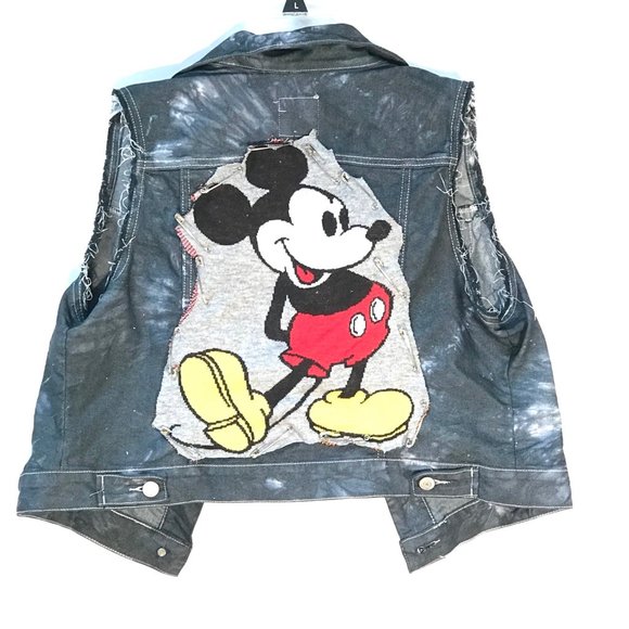 Old Navy Jackets & Blazers - OLD NAVY X DISNEY X CUSTOM Tie Dyed Vest Large